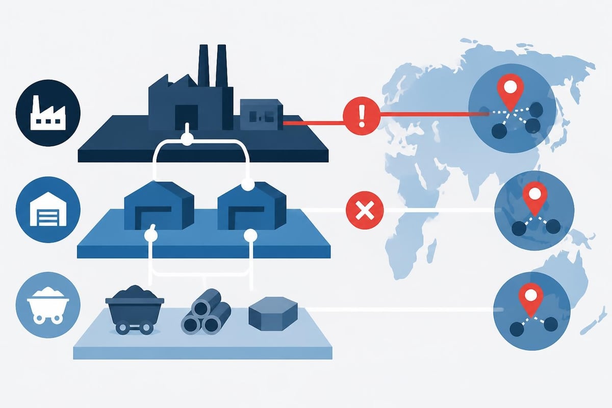Supply chain risk mapping