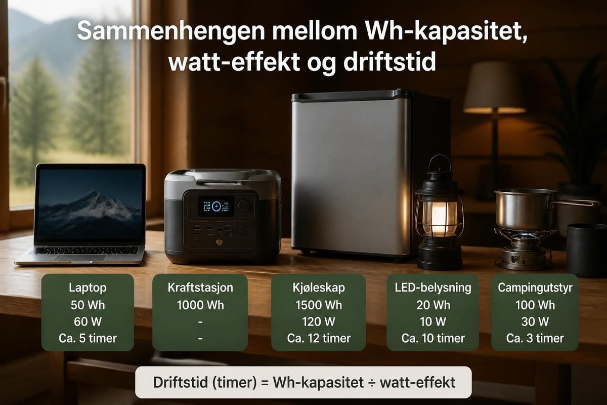 Kapasitetsberegning batteribank
