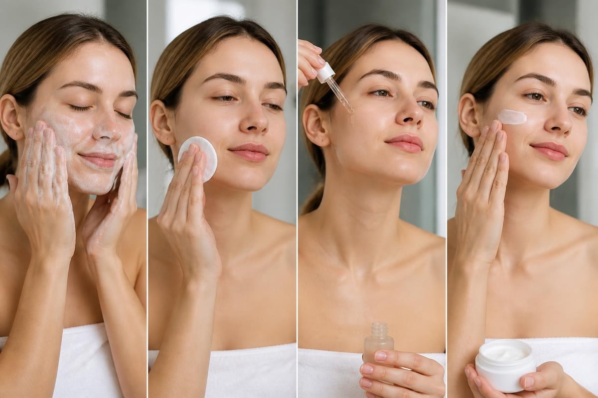 Layering clean skincare
