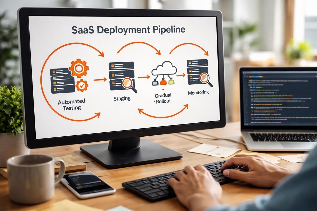 SaaS Platform Development: Build Scalable Solutions CI/CD pipeline workflow