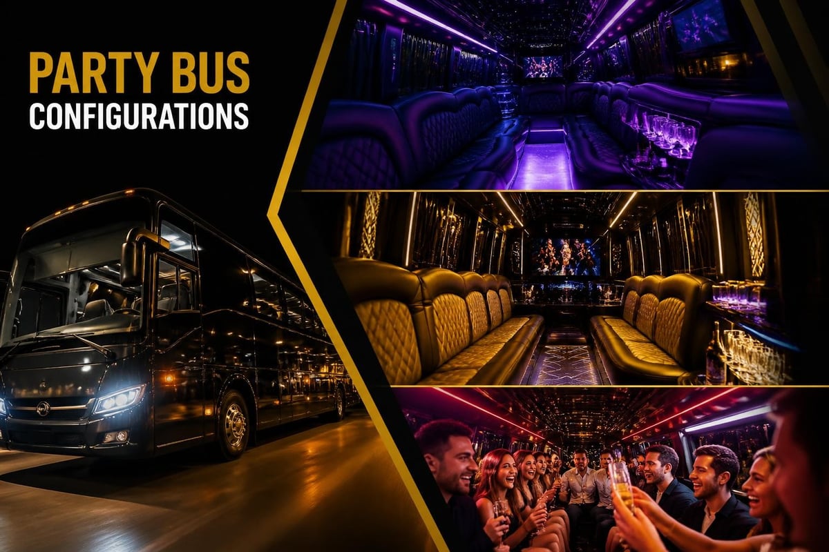 Party bus features comparison