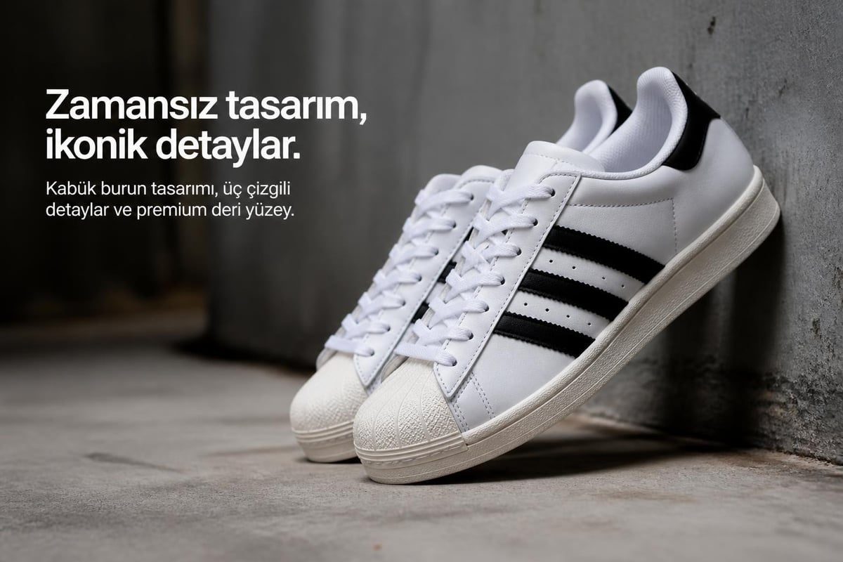 Adidas Superstar II tasarım detayları
