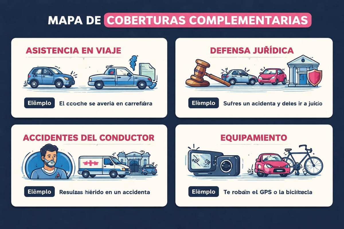 Los mejores seguros para motos en 2026 2 Coberturas adicionales en seguros de moto