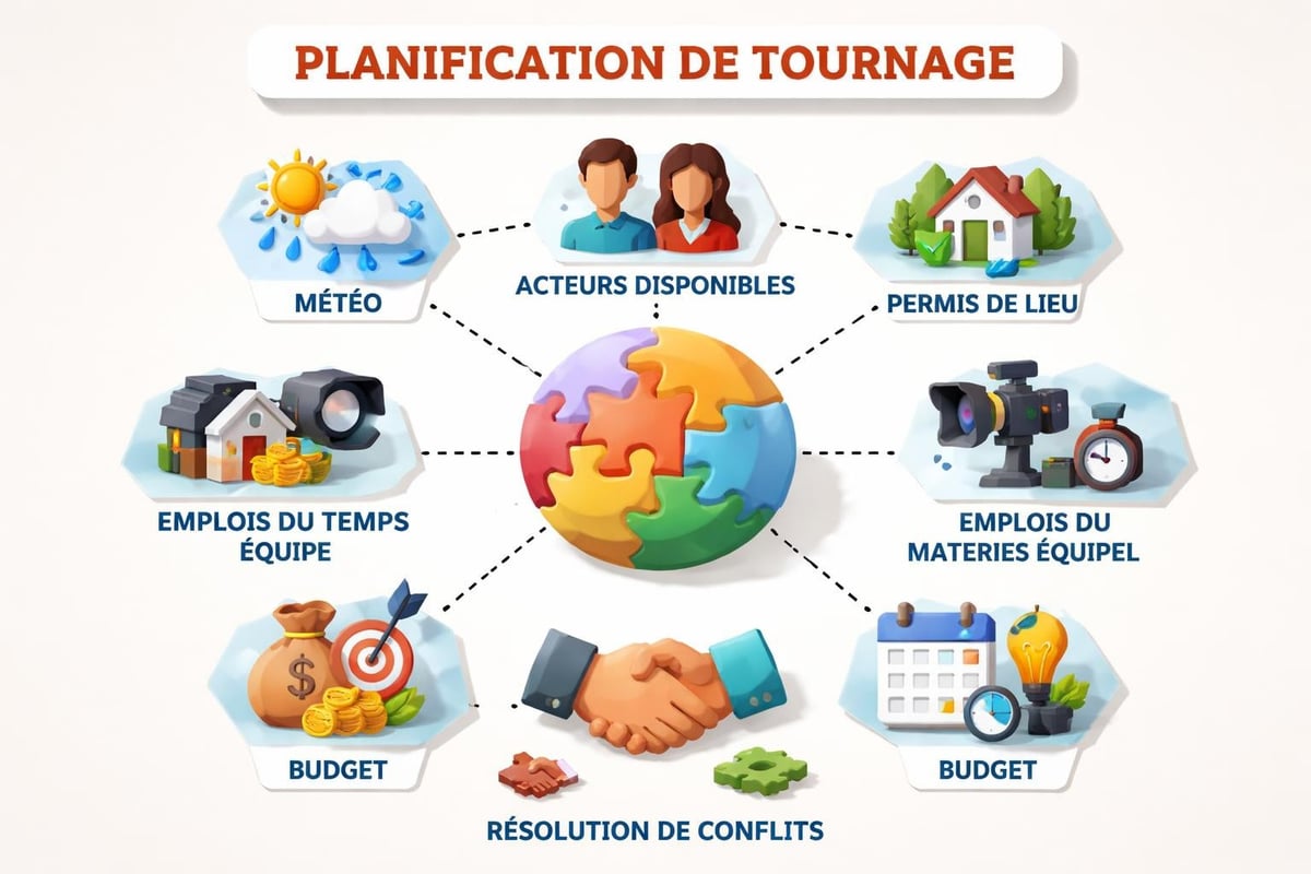 Coordination des contraintes de tournage