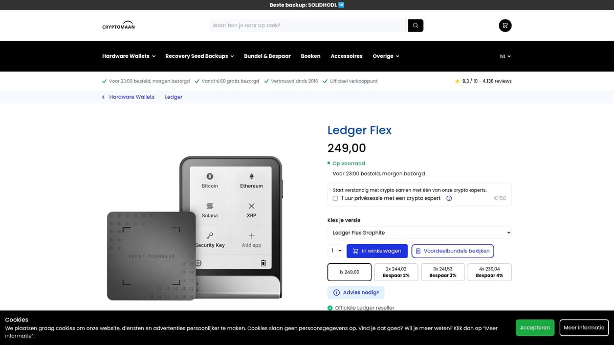 7x Beste Crypto Wallet 2026: Jouw Gids Voor Veilig Bewaren - Ledger Flex