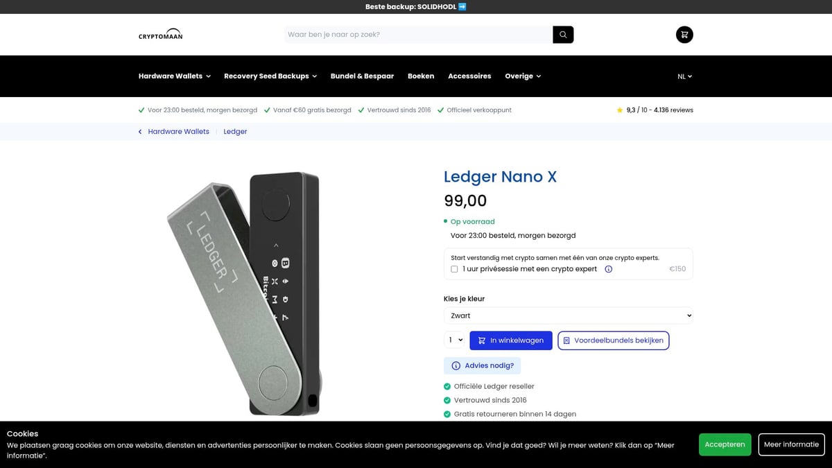 7x Beste Crypto Wallet 2026: Jouw Gids Voor Veilig Bewaren - Ledger Nano X