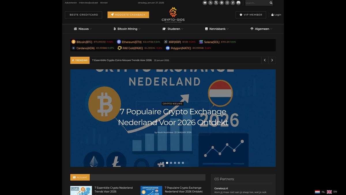 7x Beste Crypto Wallet 2026: Jouw Gids Voor Veilig Bewaren - Crypto-Gids.nl: Jouw Gids voor Wallet Keuze & Veiligheid