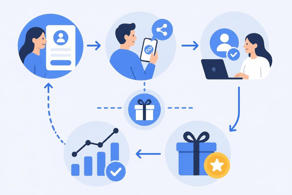 Referral program workflow
