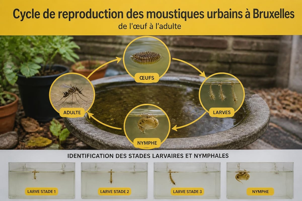 Cycle de vie du moustique