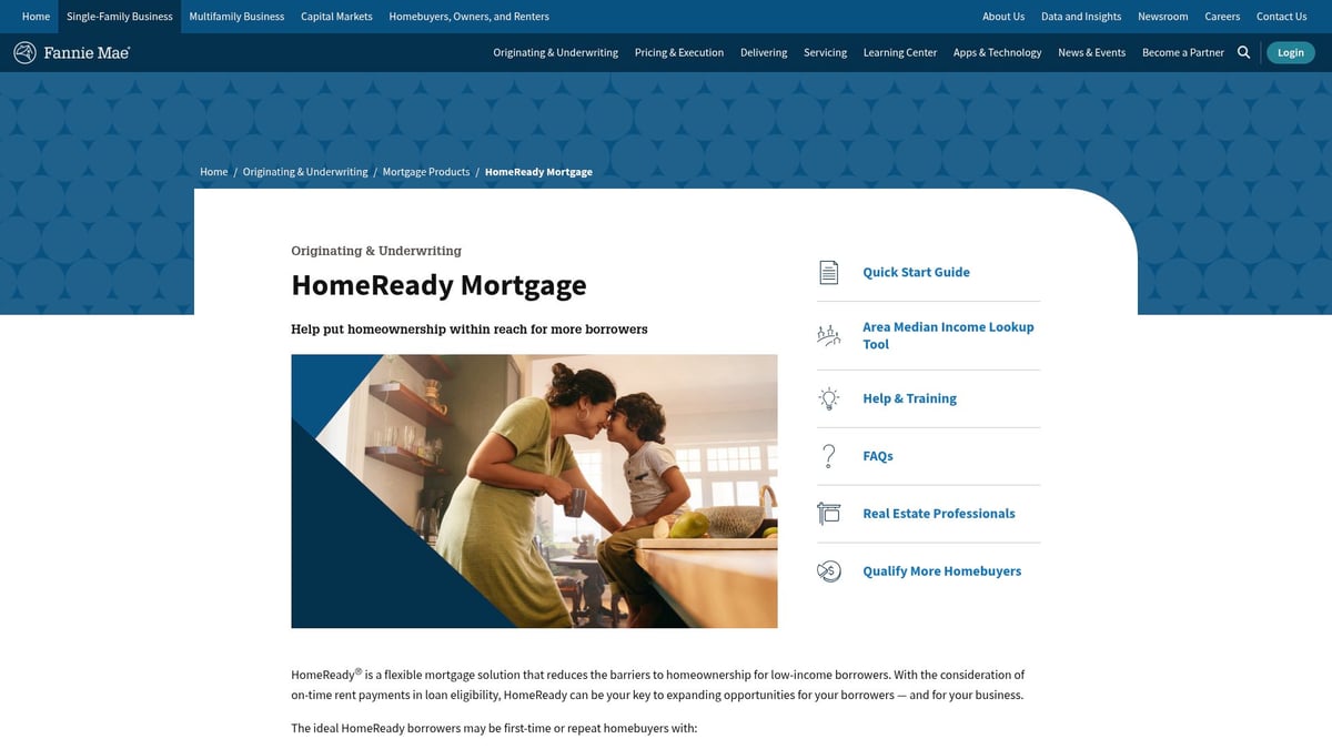 7 Best First Time Home Buyer Programs to Explore in 2026 - HomeReady Mortgage by Fannie Mae