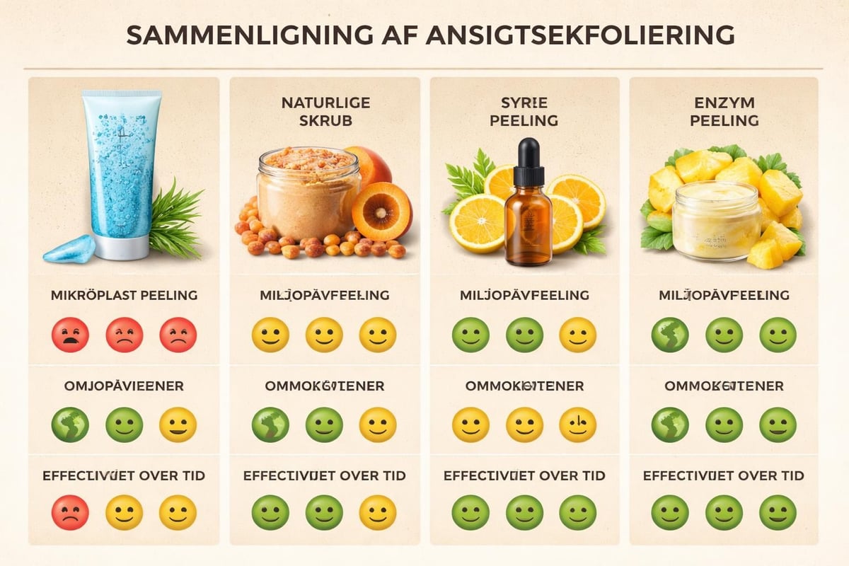 Eksfoliering metoder oversigt