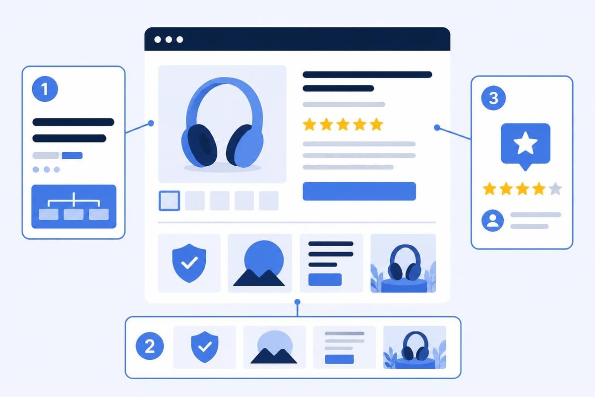 Product listing optimization elements