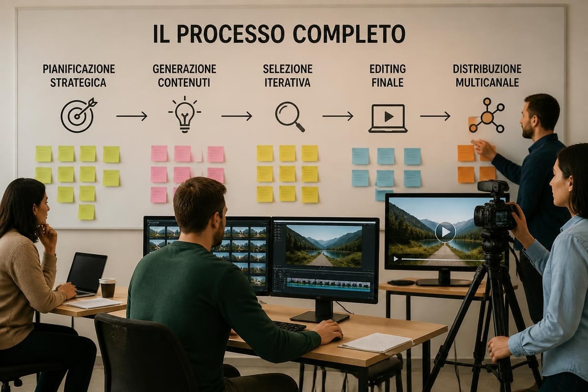 Workflow produzione video AI professionale