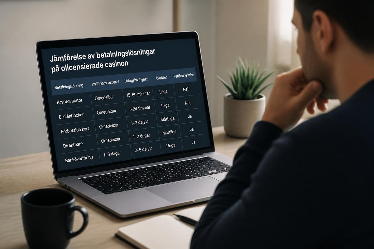 Casino utan svensk licens BankID: Guide 2026 3 Payment methods table