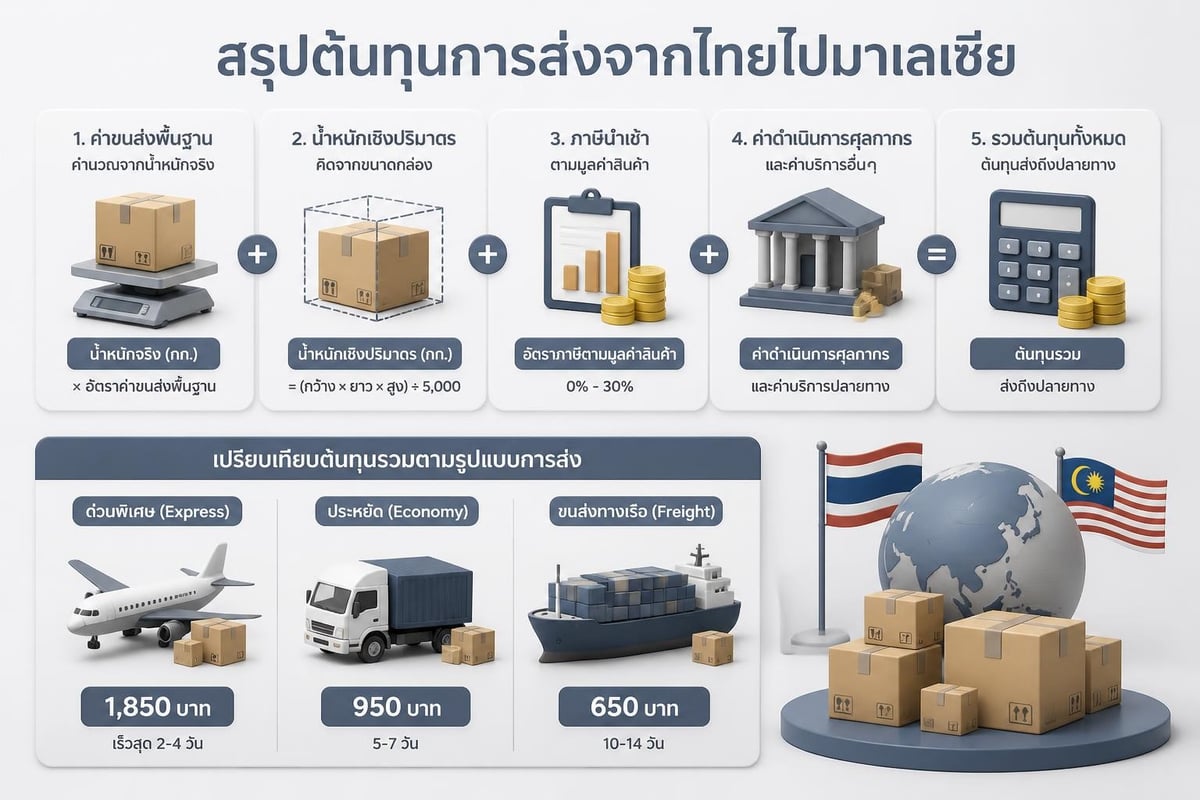 Shipping cost factors