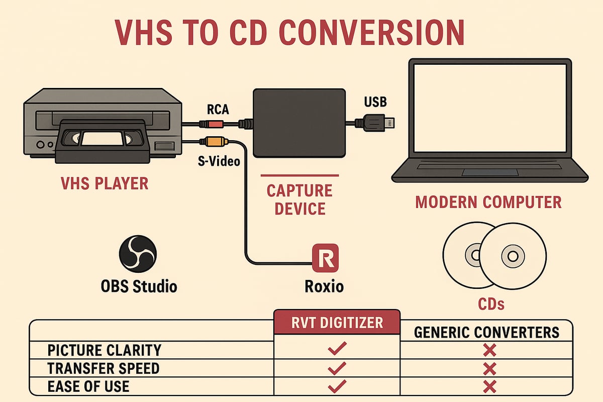 Essential Equipment and Software for VHS to CD Conversion