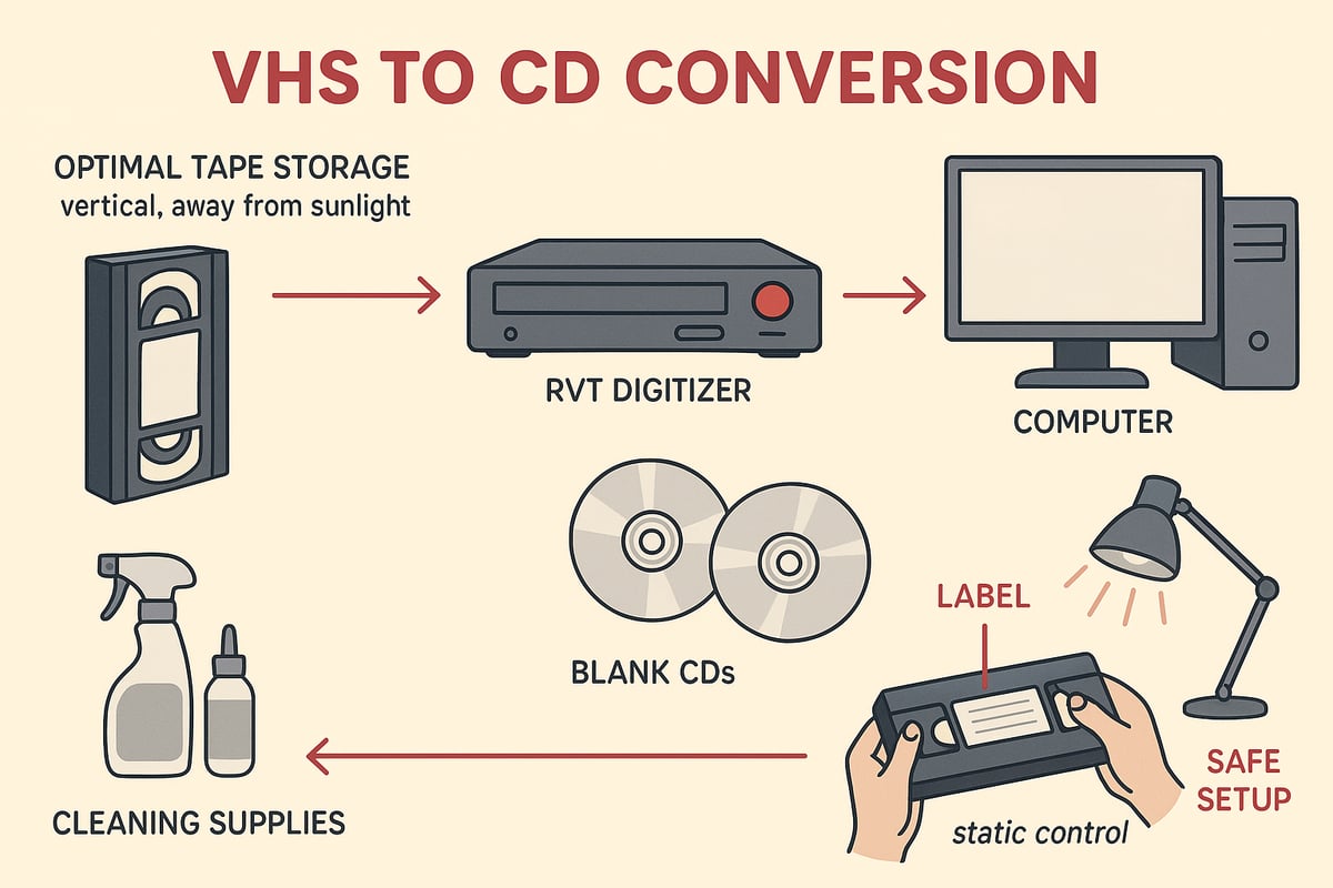 Preparing Your VHS Tapes and Workspace