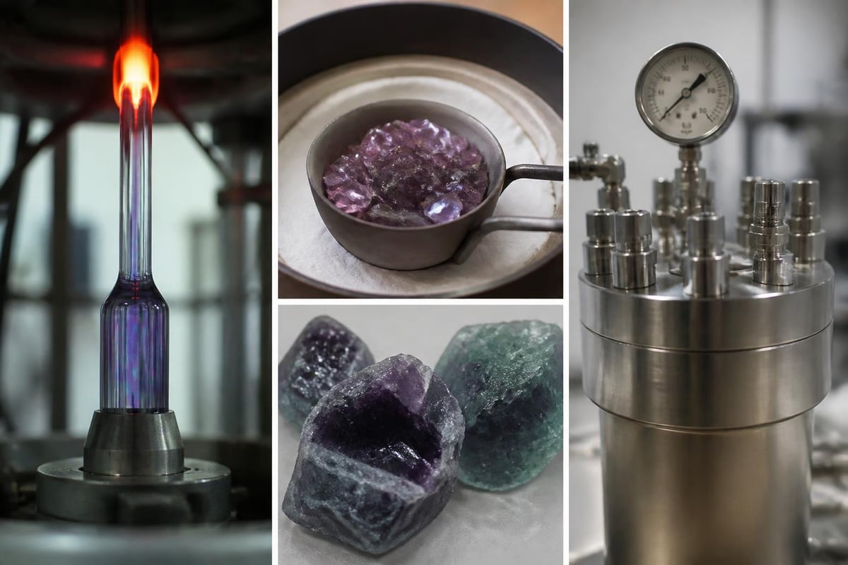 Laboratory synthesis methods for alexandrite
