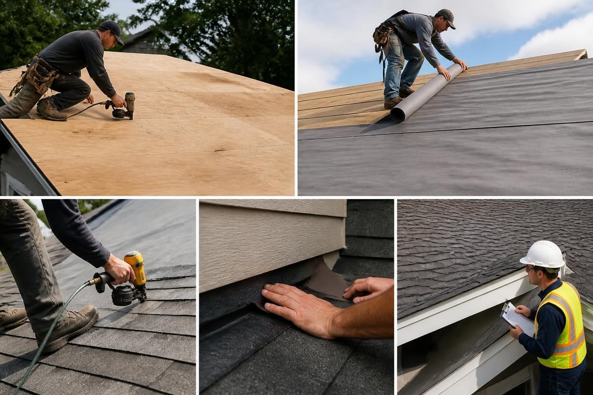 Roofing installation process