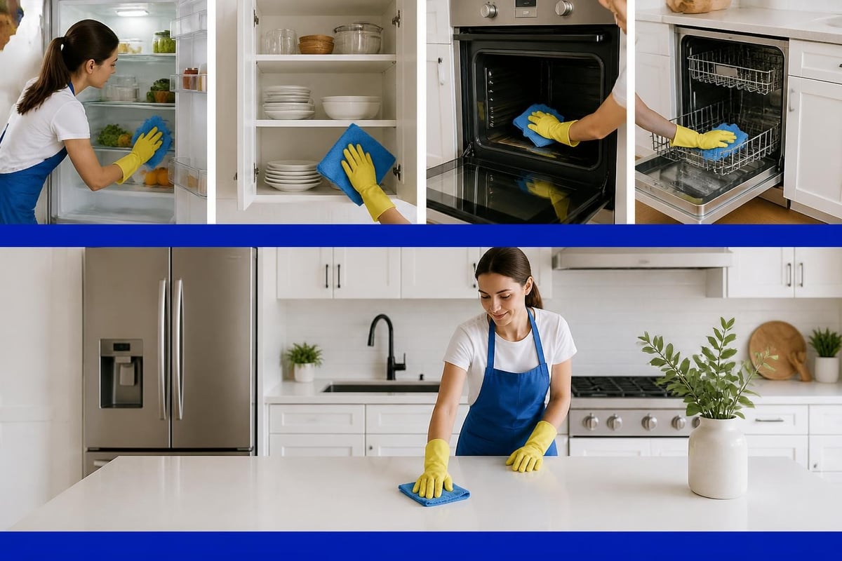 Inside out clean kitchen workflow