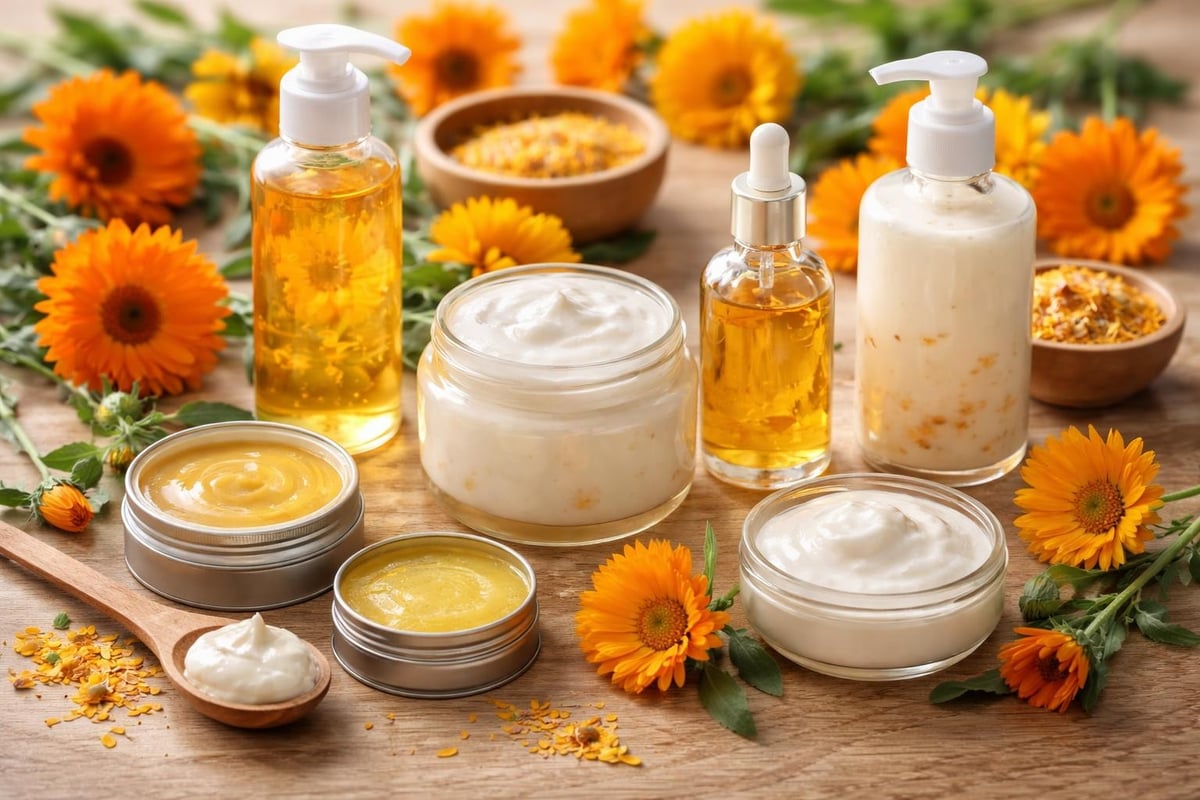 Applications cosmétiques du calendula