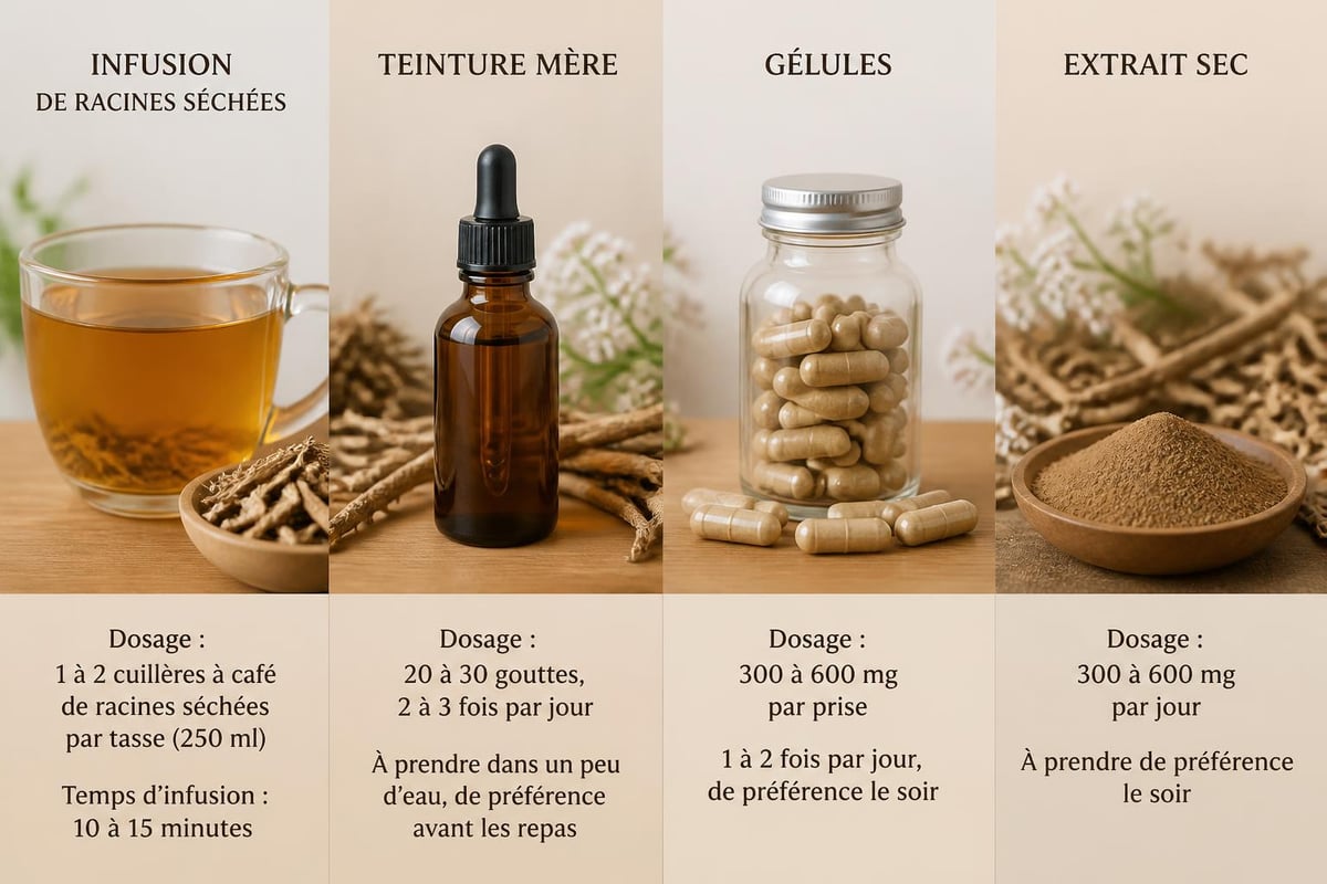 Modes de préparation de la valériane