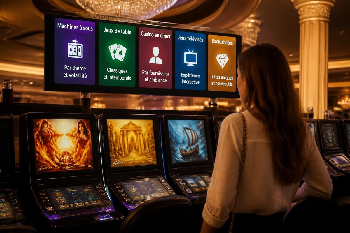 Catégories de jeux casino anglais