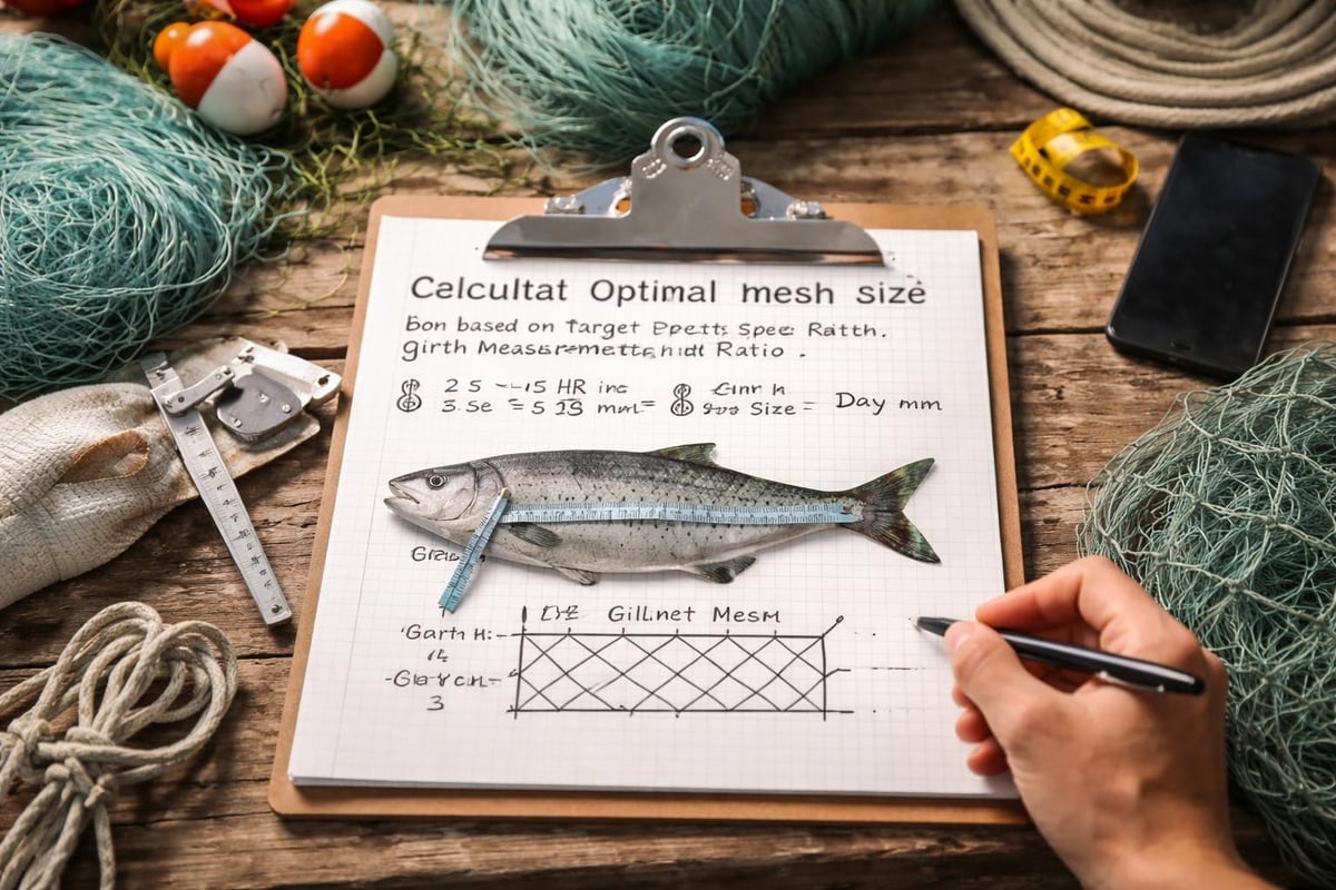 Gillnet sizing calculation