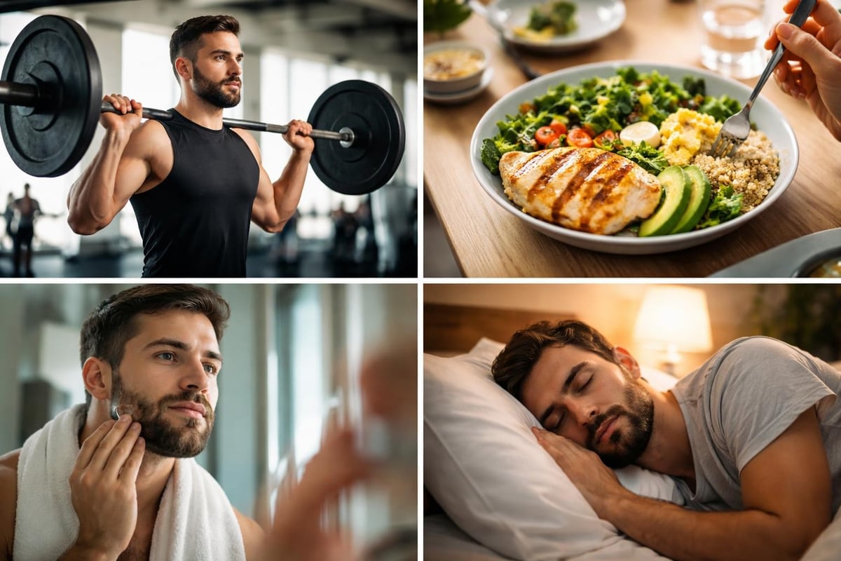 Daily routine for beard growth