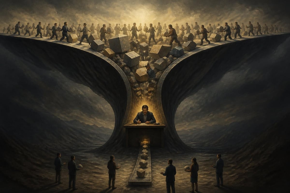 Founder bottleneck illustration