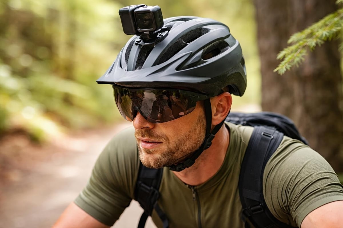 Gravel helmet visor functions