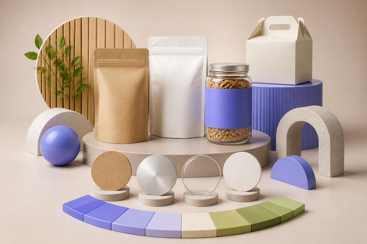 Food packaging elements communicating brand identity