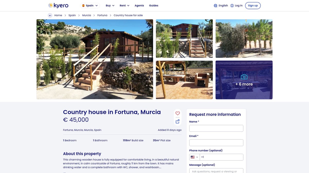 7 Top Spain Property For Sale Opportunities In 2026 - Affordable Country House in Fortuna, Murcia