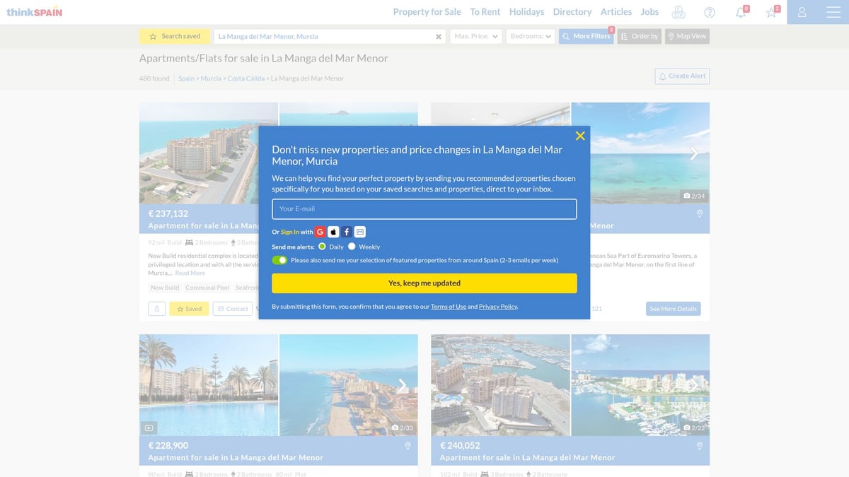 7 Top Spain Property For Sale Opportunities In 2026 - Modern Apartment in La Manga del Mar Menor, Murcia