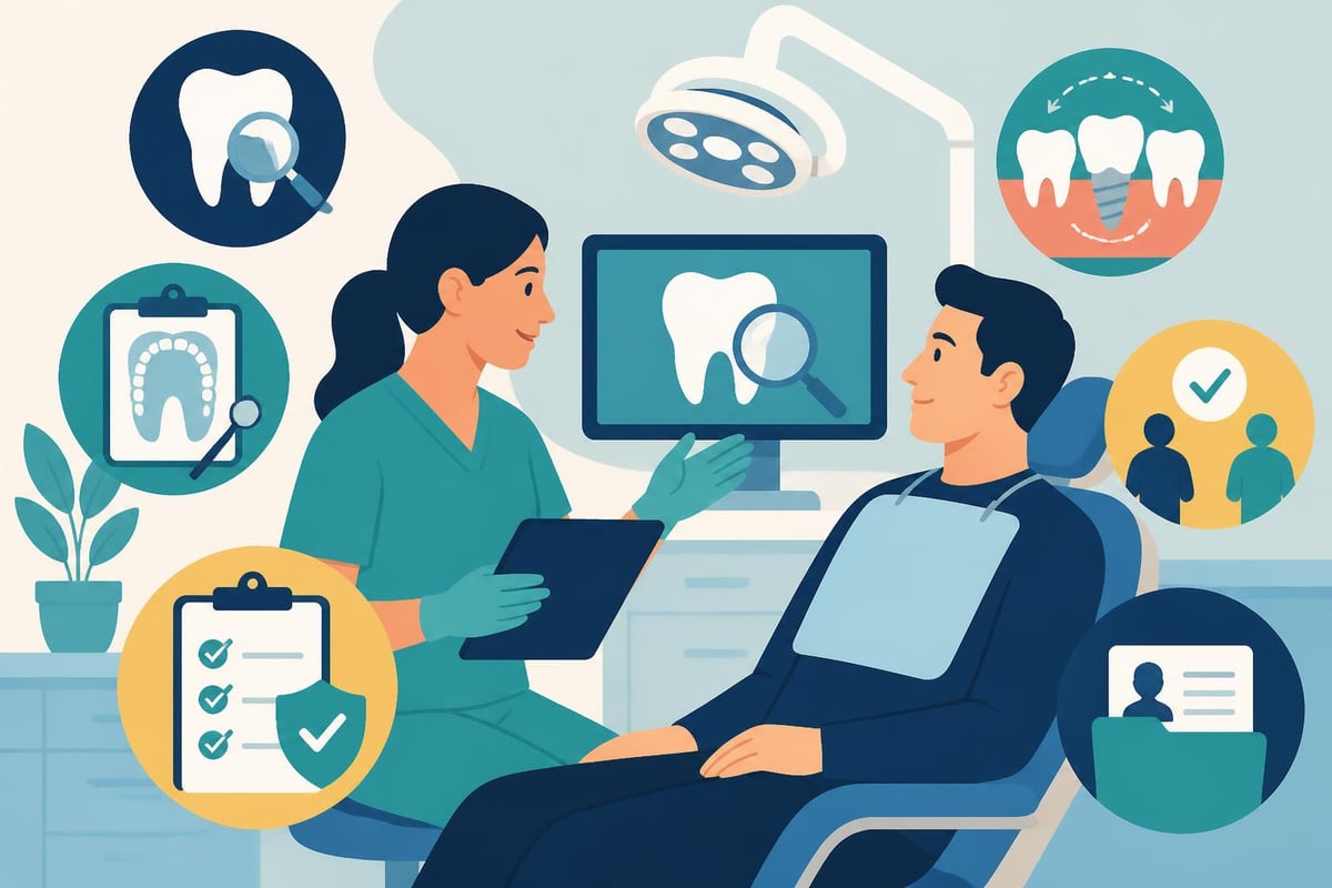Consultazione dentista trasparente