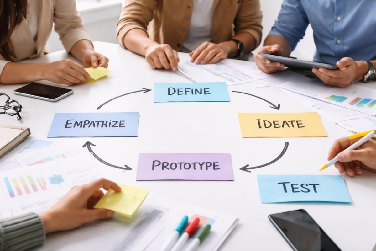 Design thinking strategic framework phases
