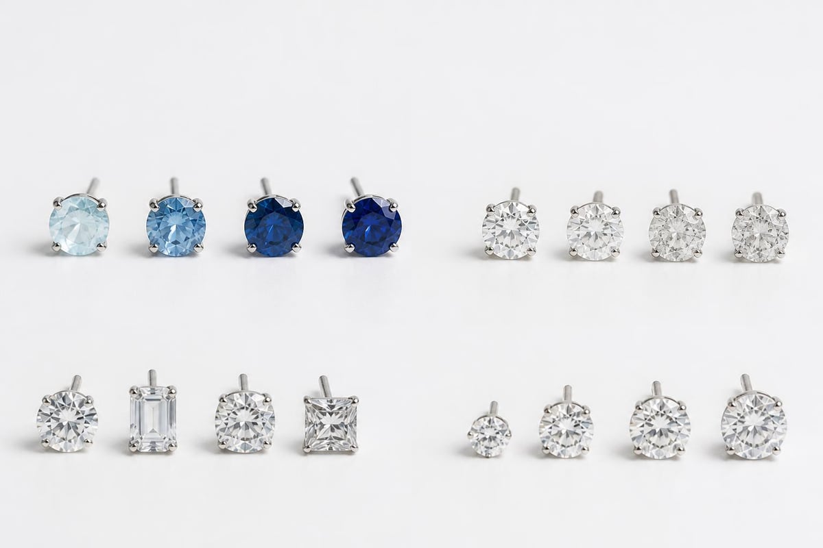 Quality factors in stone earrings