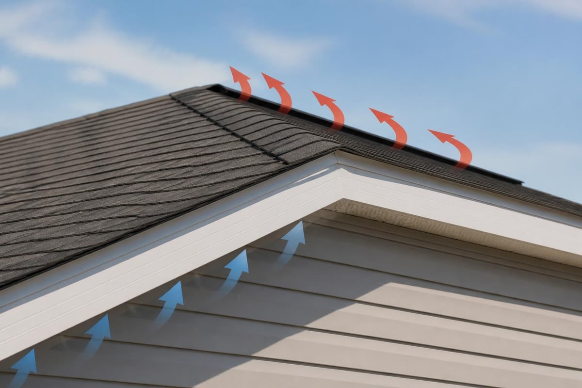 Roofing ventilation system design