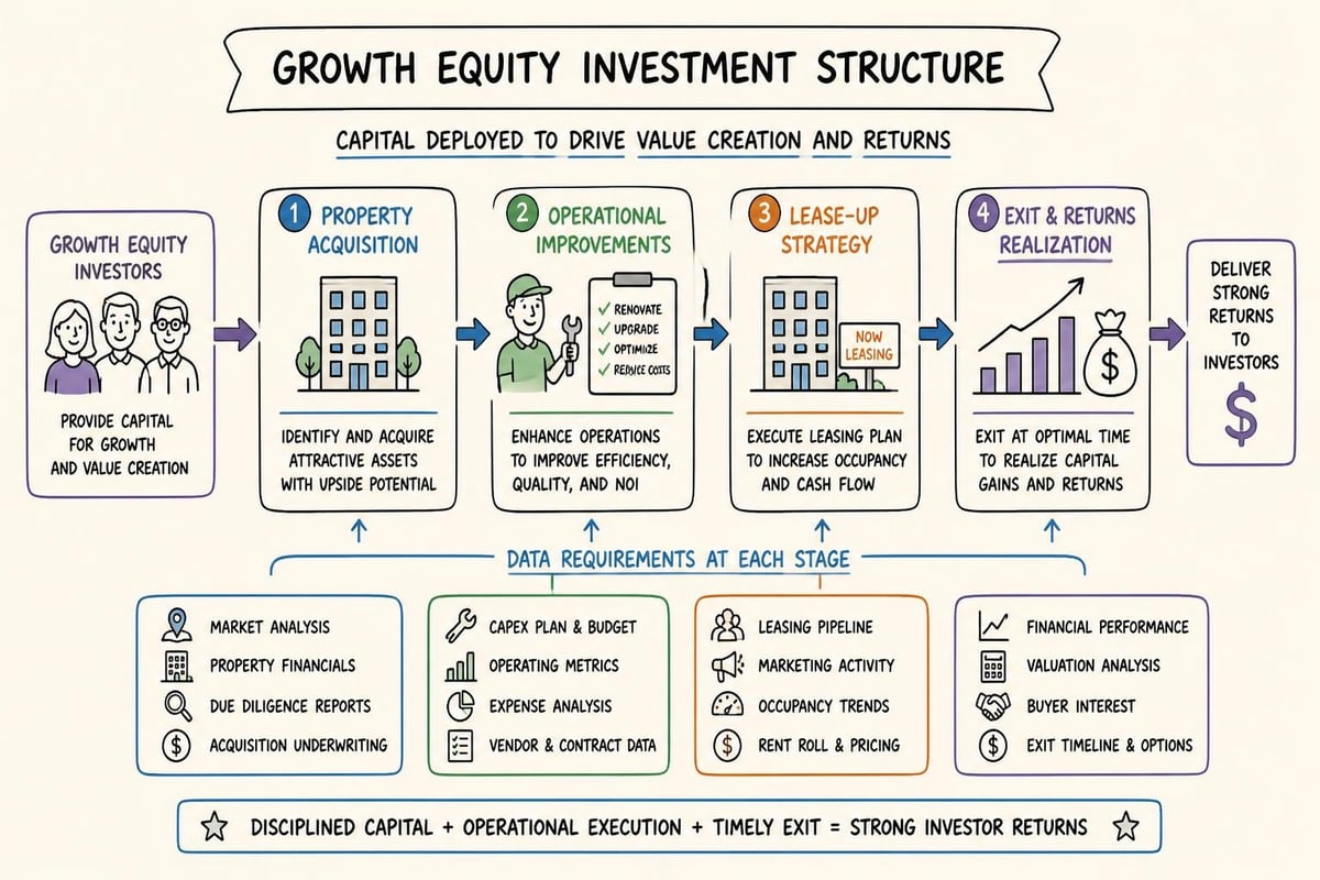 Growth equity investment components