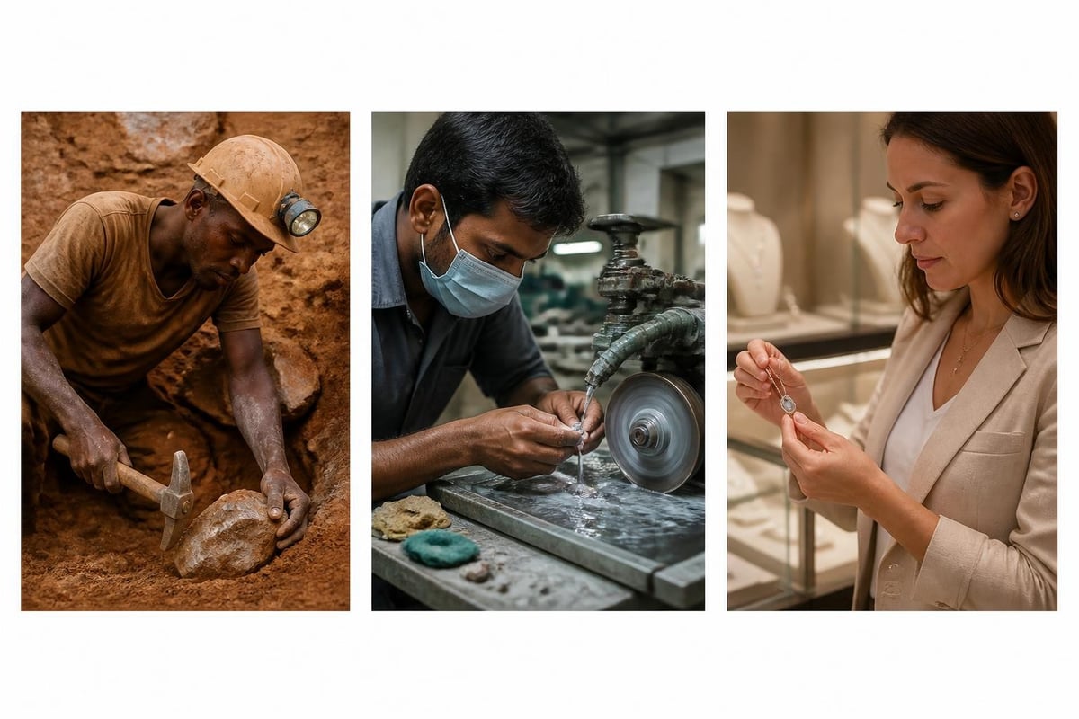 Gemstone sourcing chain