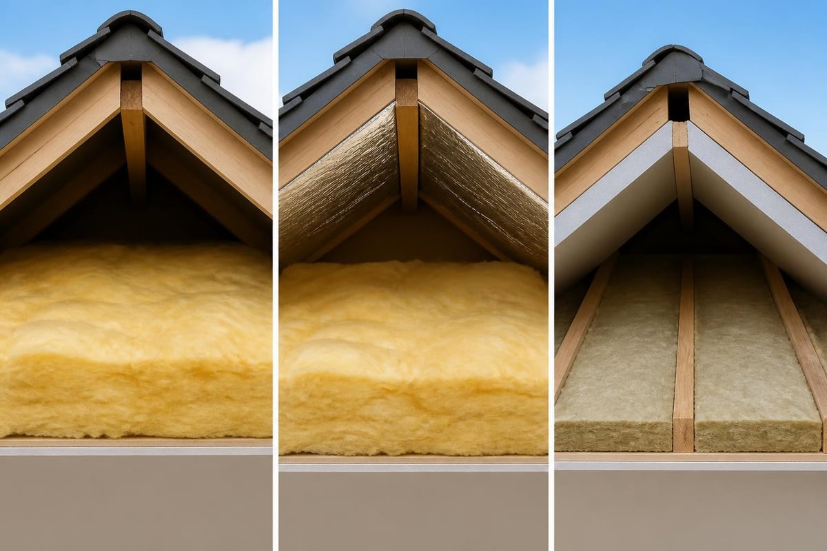 Layered roof insulation systems