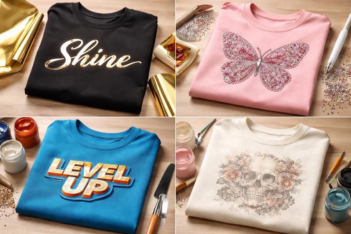 T-shirt embellishment techniques