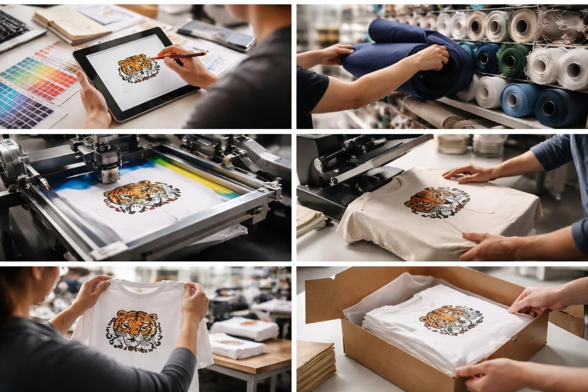 Specialty t-shirt production workflow