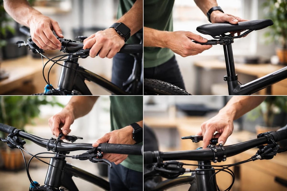 Mountain bike component adjustment