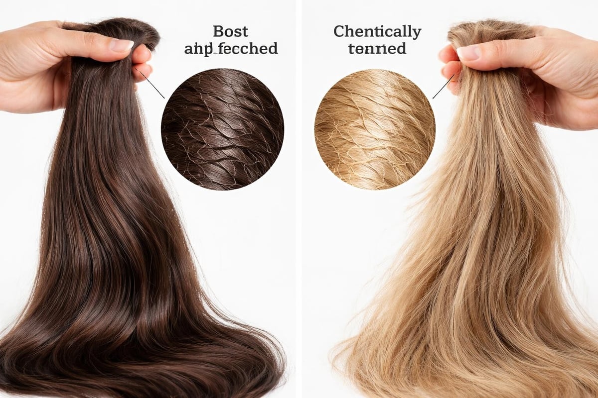 Facteurs de qualité des cheveux bruts