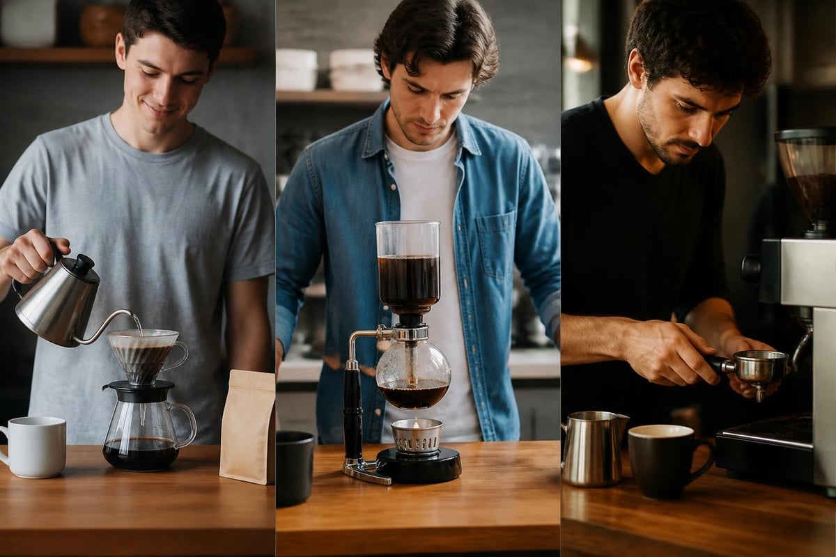 Coffee equipment progression