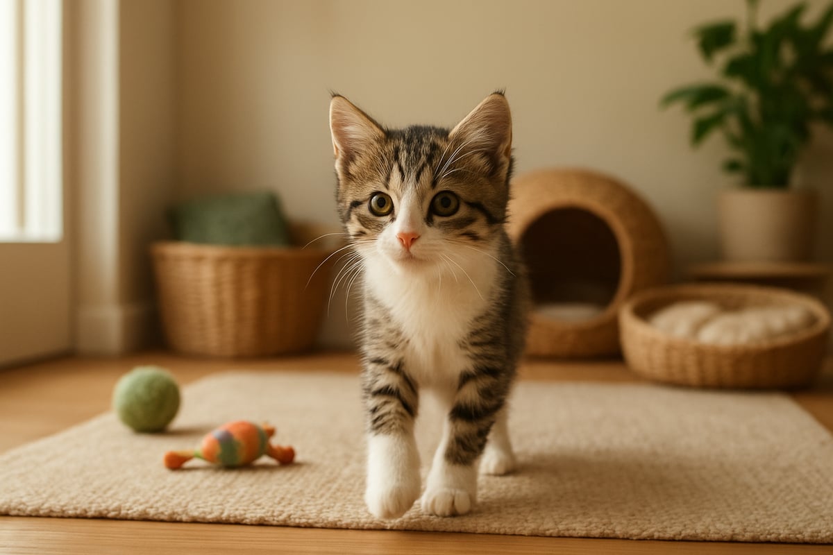 Pawtounes - Guide Complet du Chaton Tigré et Blanc en 2026 - Accueillir un chaton tigré et blanc à la maison : premières étapes