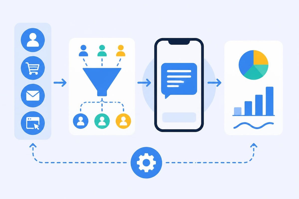 SMS automation workflow components