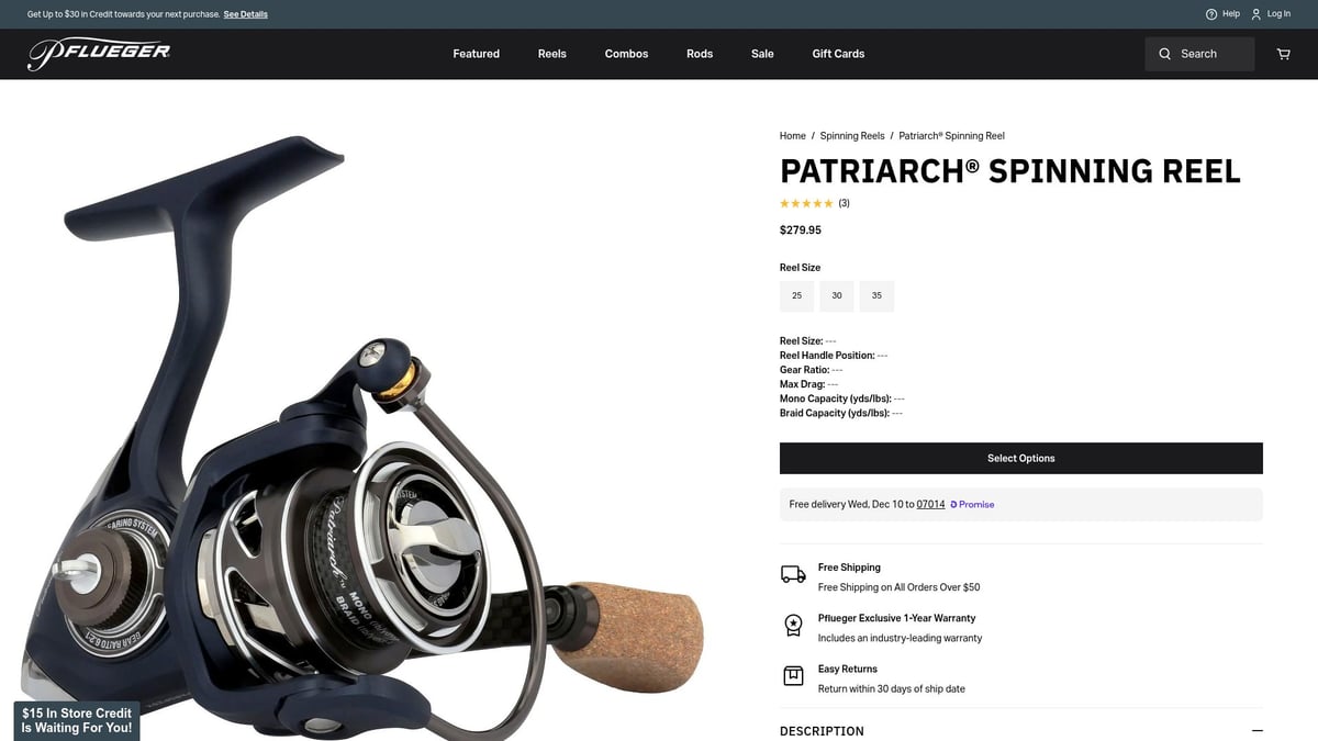Top 7 Pflueger Reels for Anglers in 2026 - Pflueger Patriarch® Spinning Reel
