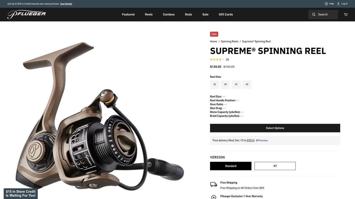 Top 7 Pflueger Reels for Anglers in 2026 - Pflueger Supreme® Spinning Reel